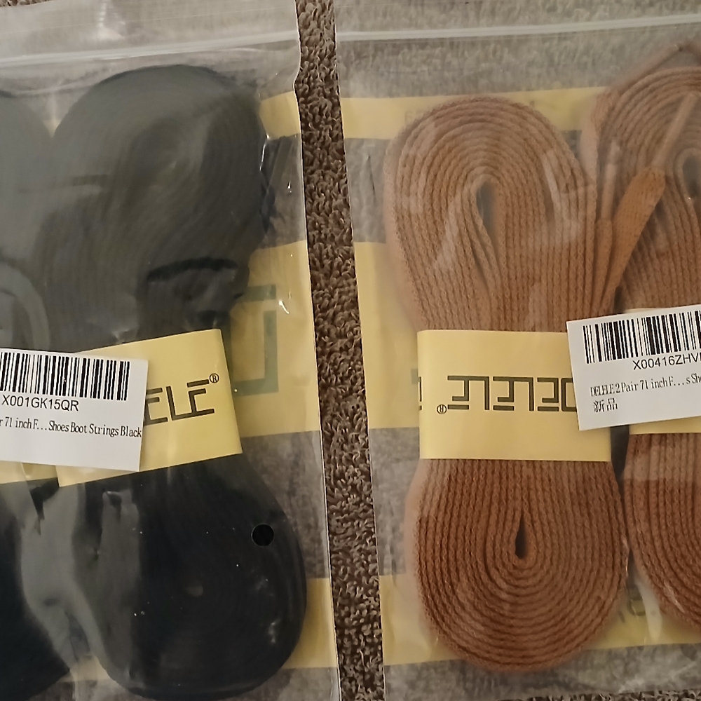 BRAND NEW!!!  FLAT SHOE LACES "Resonable Offers Welcome"